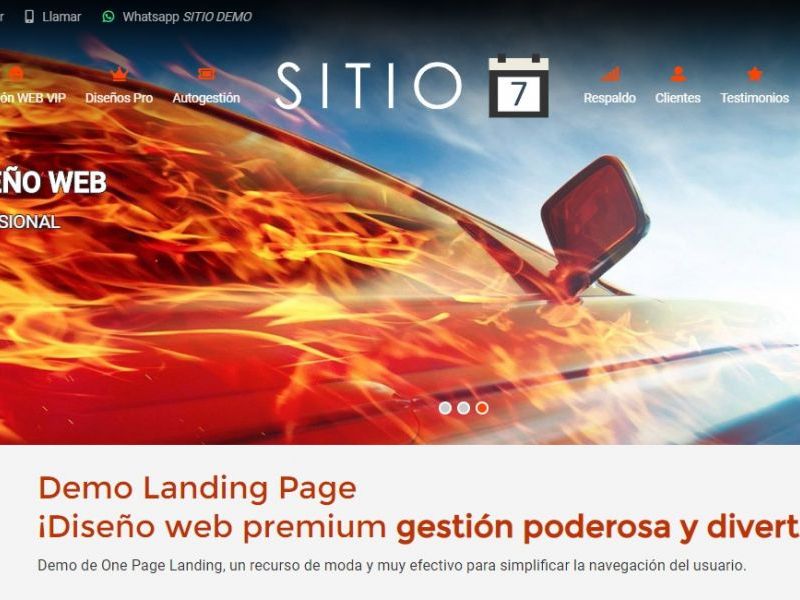 Landing page template número 7. - LANDING 7, Web landing page, diseño ejemplo profesional